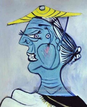 Porträt Frau au chapeau 1938 Kubismus Pablo Picasso Ölgemälde